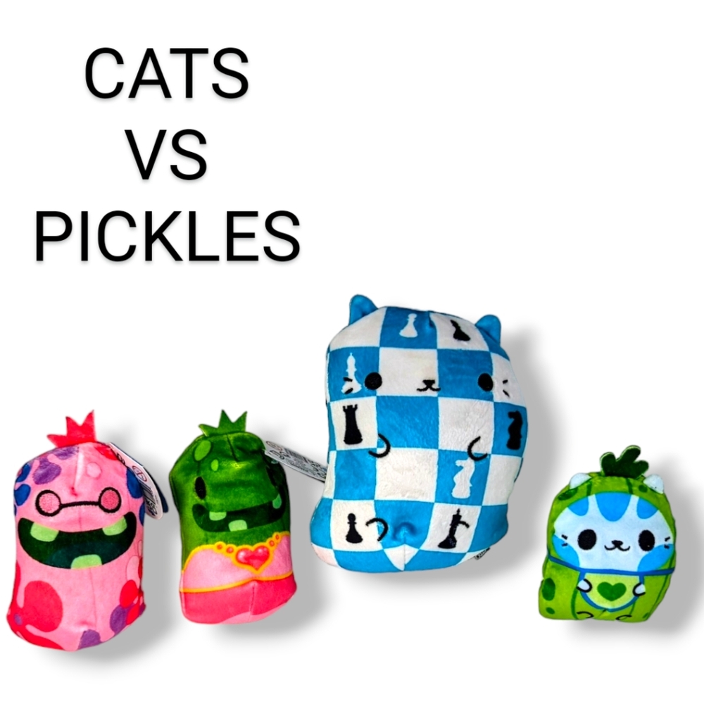 Cats vs Pickles (lot of 4)